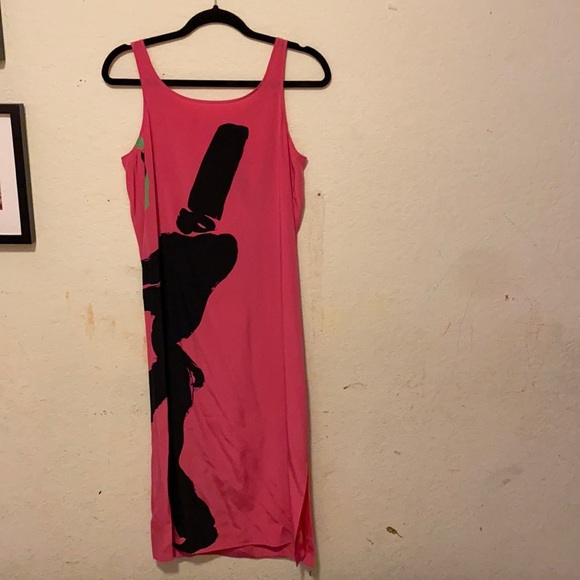 Cygne Design x vintage pure silk pink dress - Picture 1 of 3